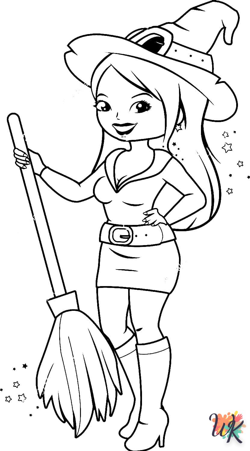 Strega 54 Disegni da Colorare Strega 52